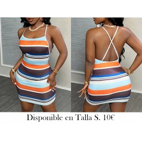 Vestido mini elegante de hombros descubiertos VESTIDO COLORES