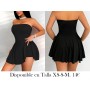 Vestido tubo mini sin espalda VESTIDO NEGRO STRAPLESS