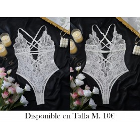Body Elegante de Encaje Rojo LENCERIA BLANCA BODY BLANCO