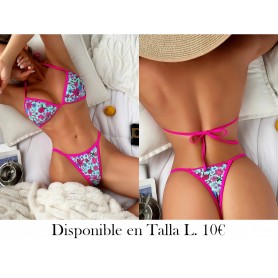 Traje de Baño Bikini con Estampado Floral BIKINI FLORES