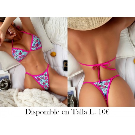 Traje de Baño Bikini con Estampado Floral BIKINI FLORES