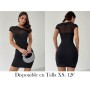 Nuevo vestido negro elegante y sexy con parches VESTIDO NEGRO