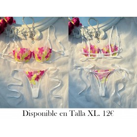 Conjunto de Dos Piezas LENCERIA BLANCA LENCERIA COLORES