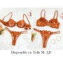 Conjunto de lencería sexy para mujer de 2 piezas CONJUNTO LENCERIA DORADA