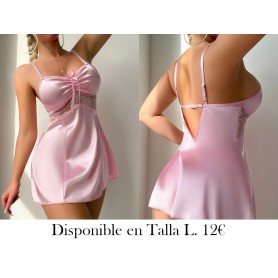 Conjunto de Camisón Romántico y Dulce PIJAMA ROSA