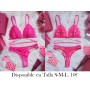 Conjunto de Lencería Erogénica con Encaje y Recortes CONJUNTO LENCERIA FUSCIA