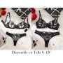 Conjunto de Lencería Bordada y Sexy CONJUNTO LENCERIA NEGRA