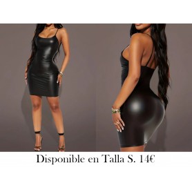 Vestido Elegante Rojo Ajustado con Hombros VESTIDO NEGRO