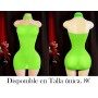 Conjunto de 2 piezas de lencería sexy VESTIDO MALLA VERDE
