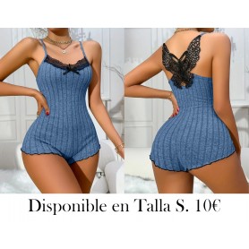 Pijama de Una Pieza Grande PIJAMA AZUL ENTERIZO MARIPOSA