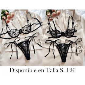 Brasieres y Ropa Interior  Conjuntos de Sujetadores CONJUNTO LENCERIA NEGRA