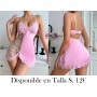 Vestido Bordado para Mujer VESTIDO LENCERIA ROSA