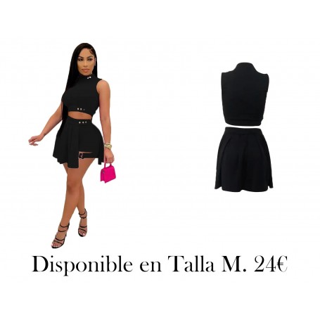 Conjunto de 2 piezas de verano CONJUNTO NEGRO