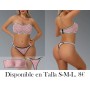 Un conjunto de capas base de leopardo CONJUNTO LENCERIA ROSA LEOPARDO STRAPLESS