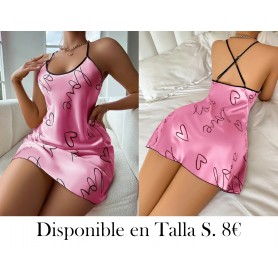 Camisón de lencería informal de satén