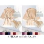Conjunto de pijama de satén para mujer BATA CHAMPAN