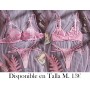 Llegada reciente! Conjunto de sujetadores florales LENCERIA ROSA