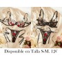Conjunto de Lencería Sexy para Mujeres 2 Piezas CONJUNTO LENCERIA NEGRA BESOS CUTE