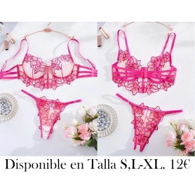 Conjunto de Sostén CONJUNTO LENCERIA FUSCIA