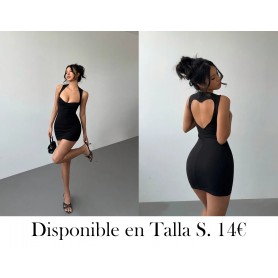 Vestido mini ajustado negro elegante VESTIDO NEGRO