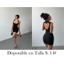Vestido mini ajustado negro elegante VESTIDO NEGRO