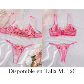 Conjunto de lencería sexy para San Valentín CONJUNTO LENCERIA ROSA