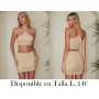 Conjunto de 2 piezas de mujer: Top tanque ajustado con cuello halter y mini falda acampanada ajustada
