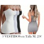 3 vestidos ajustados sin mangas para mujer, elásticos y lavables a máquina, colores sólidos (negro/blanco/gris) 3 UNDS
