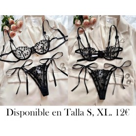 Brasieres y Ropa Interior  Conjuntos de Sujetadores CONJUNTO LENCERIA NEGRA