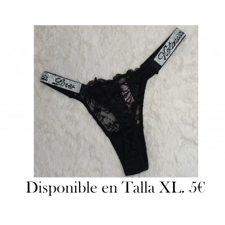 TANGA NEGRA VICTORIA LOVER