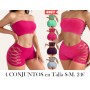 Conjunto de 8 piezas / 4 juegos de sujetador elástico transpirable de alta comodidad con diseño sexy y hueco