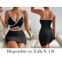Vestido elegante de punto liso, negro y blanco