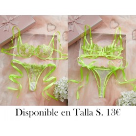 Conjunto de Sujetador para Mujer CONJUNTO LENCERIA VERDE