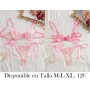 Conjunto de Sujetador y Braga de Encaje Floral LENCERIA ROSA