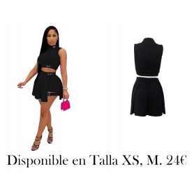 Conjunto de 2 piezas de verano CONJUNTO NEGRO