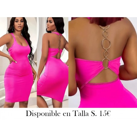 Vestido ajustado de mujer VESTIDO FUSCIA