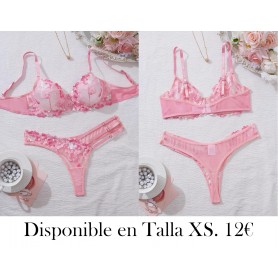Brasieres y Ropa Interior  Conjuntos de Sujetadores CONJUNTO LENCERIA ROSA