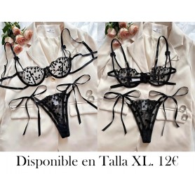 Brasieres y Ropa Interior  Conjuntos de Sujetadores CONJUNTO LENCERIA NEGRA
