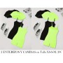 Conjunto de 2 piezas de pantalones cortos informales 2 ENTERIZOS CON CAMISAS